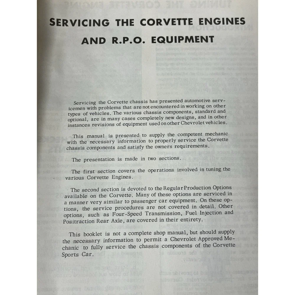 1956-57 Corvette Chassis Service Operations Manual‎